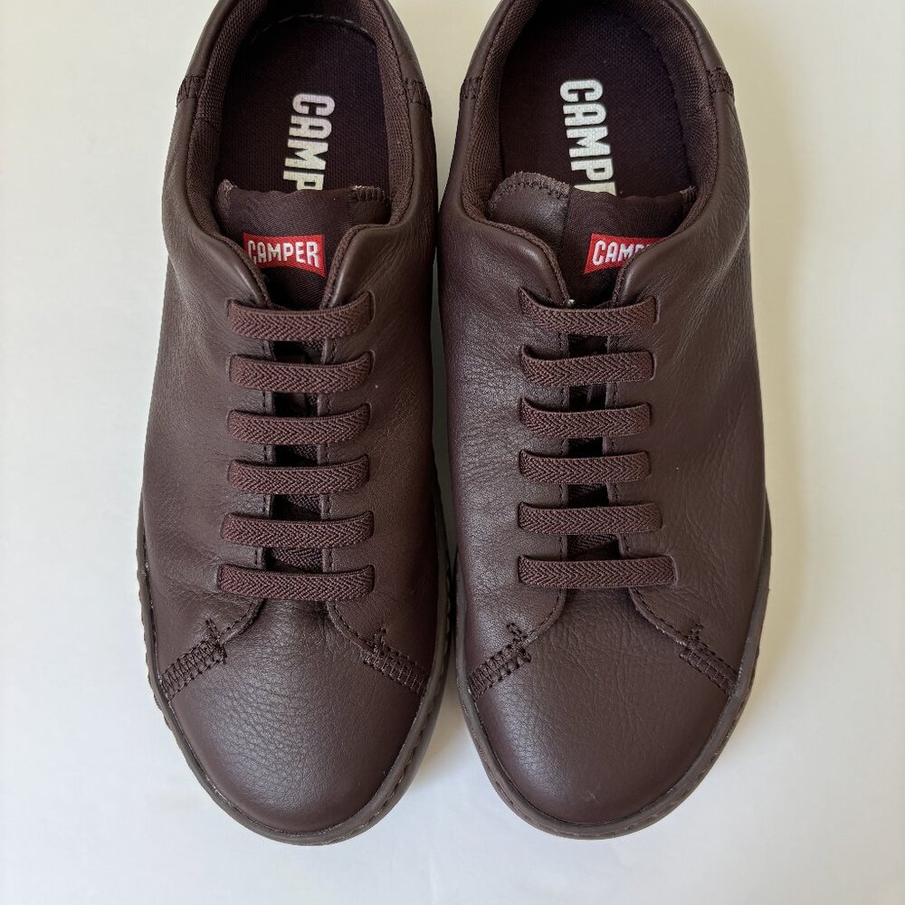 Camper sneakers unisex burgandy no tie sneaker size 40-men's 7.5/women's 9